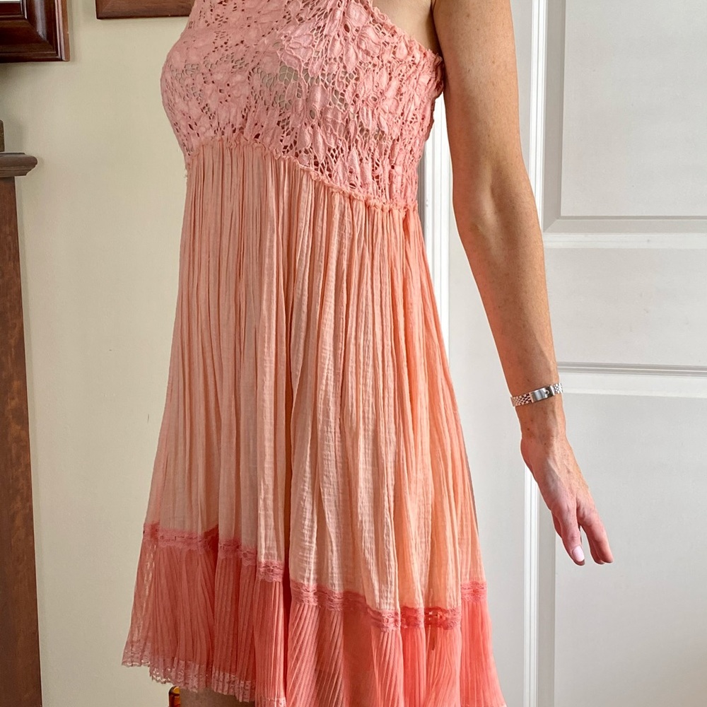 sheer flowy dress Sheer Dress with Feather Cuffs | Rose Paulino main image 0
